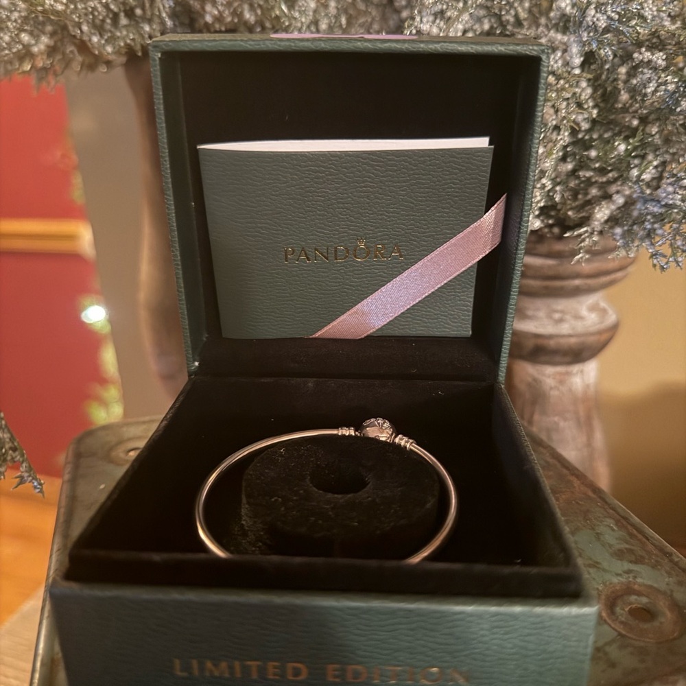 Pandora Silver Bangle Bracelet *rare limited edition*